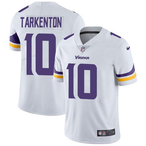 Nike Vikings #10 Fran Tarkenton White Men's Stitched NFL Vapor Untouchable Limited Jersey - Click Image to Close